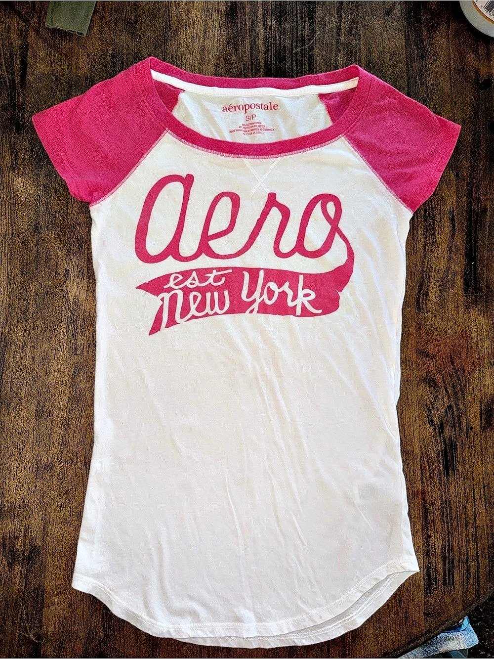 Y2K Aeropostale Aero Est New York Graphic Tee Small (2011)